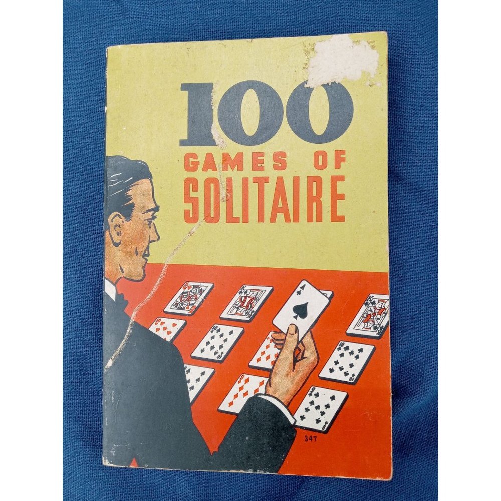 100 Games Of Solitaire Book 1939 Vintage Paperback Helen L. Coops Whitman Pub
